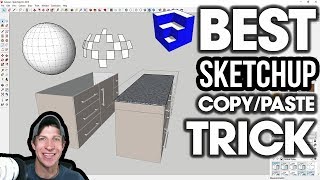 BEST SketchUp Copy Paste Trick - Paste in Place!