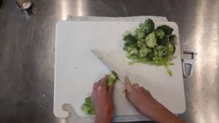 Pan Fried Broccoli Stems