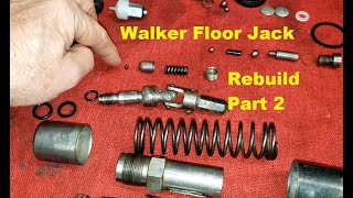 Walker Floor Jack Model 93632 1.5 Ton - Step By Step Rebuild - Part 2