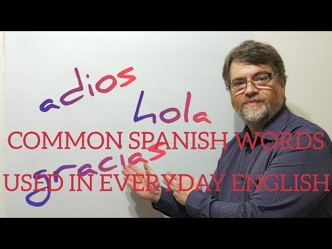 講師Nick P課程(125)美國日常英語中最常見的西班牙語詞彙。 (Tutor Nick P Lesson (125) Most Common Spanish Words Used in American Everyday English)