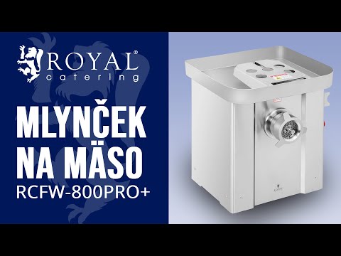 Video - Tovar z druhej ruky Mlynček na mäso - ušľachtilá oceľ - 800 kg/h - spätný chod