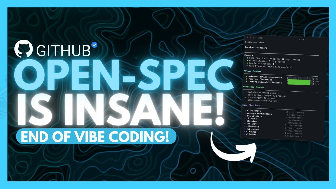 OpenSpec: NEW Toolkit Ends Vibe Coding! 100x Better Than Vibe Coding (Full Tutorial)
