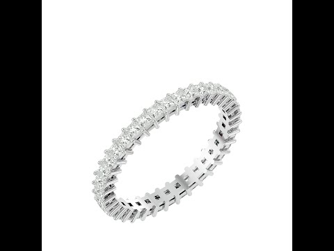 Inel Eternity Gorgeous Princess Aur 18k Natural Diamonds - Arabella