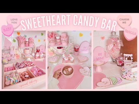 COFFEE BAR TOUR | Pink Girly Valentine decor