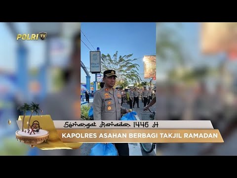 KAPOLRES ASAHAN BAGI TAKJIL RAMADAN
