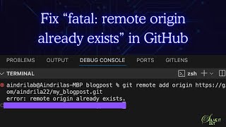 🚀 Quick Fix: “fatal: remote origin already exists” in GitHub (2025) ✅