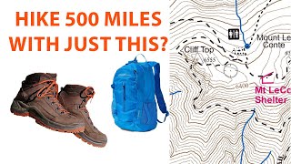 Hiking 500 Miles With Cheap Gear? No Expensive Stuff Needed