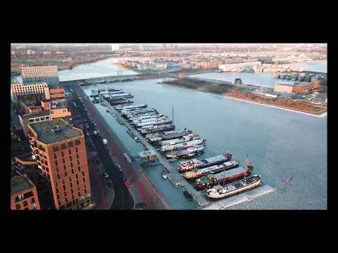 Frozen IJmeer in Ijburg, Amsterdam