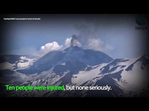Mount Etna Explosion Injures Ten