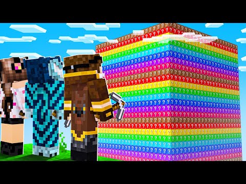 SCALO LA TORRE ALTISSIMA DI LUCKY BLOCK CONTRO I MIEI AMICI SU MINECRAFT!!