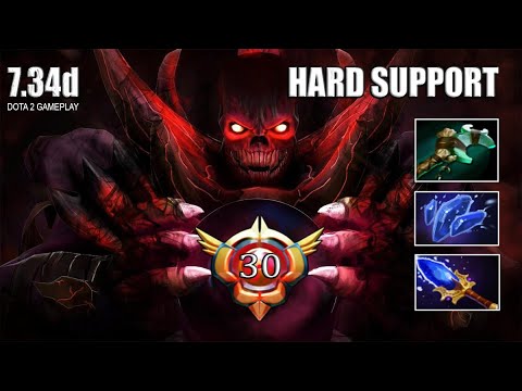 GRANDMASTER Shadow Demon Hard Support - Dota 2 Patch 7.34d Gameplay