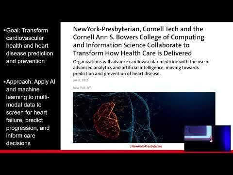 MLHC 2023 - Ashley Beecy - "Bringing AI Bench to Bedside"