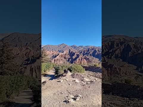 El Pucará de Tilcara entre cerros: una postal increíble del norte argentino 🏜️☀️ #Shorts