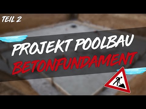 Projekt: Poolbau | Schotter + Betonfundament | Teil 2