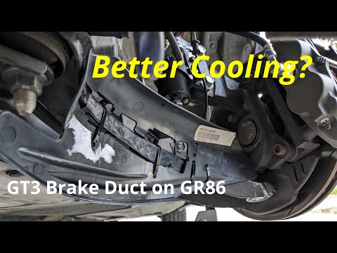 GT3 Brake duct on GR86 - Does it cool the brakes?