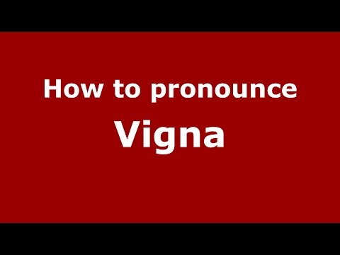 How to pronounce Vigna