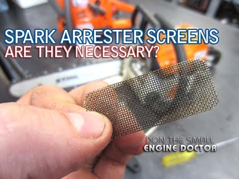Why I Don't Remove Muffler Spark Arrester Screens From 2 Cycle Equipment!