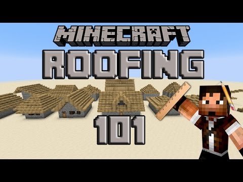 Zueljin Gaming - How to Build a Roof in Minecraft - Slopes and Styles (Tutorial)