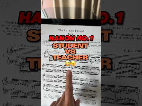 HANON NO.1 from 45 to 265 bmp 😅😉 #pianolessons #hanon