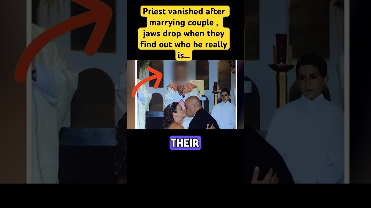 Priest vanished after marrying couple , jaws drop when they find out who he really is…