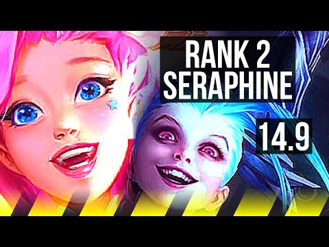 SERAPHINE & Janna vs JINX & Nami (ADC) | Rank 2 Seraphine, 9/2/7, Dominating | TR Challenger | 14.9
