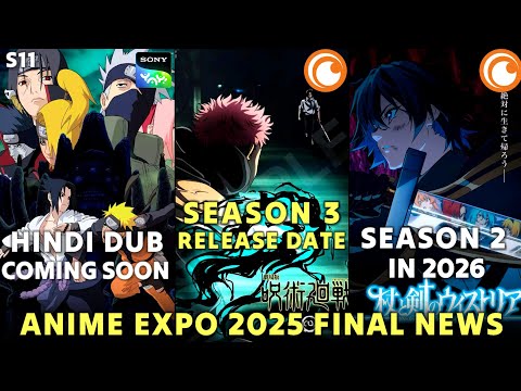 Naruto Shippuden Season 11 Hindi Dub Release Date Confirmed | Jujutsu Kaisen Season 3 Release Date