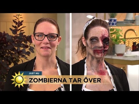 Så sminkar du dig till zombie - Nyhetsmorgon (TV4)