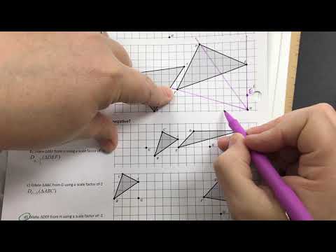 Dilations Worksheet Examples