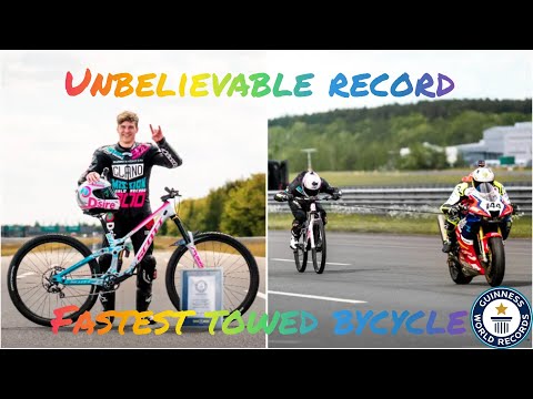 Fastest towed bicycle #Guinness World records