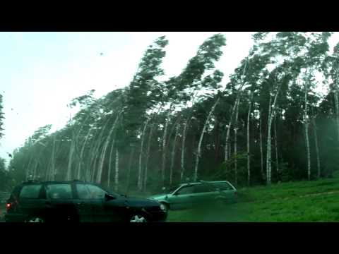 White Squall on Masurian Lakes 2012 – Terrifying Storm at Lake Dejguny / Bogacko Beach - POLAND