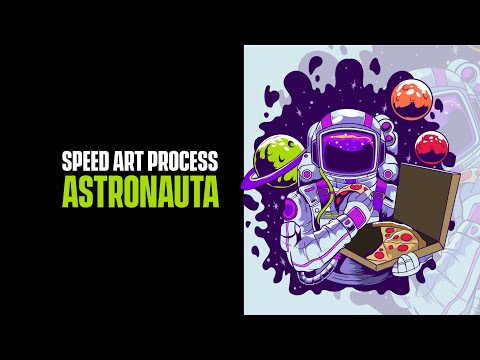 Creating an illustration of an astronaut in Adobe Illustrator CC:  speed up the artistic process