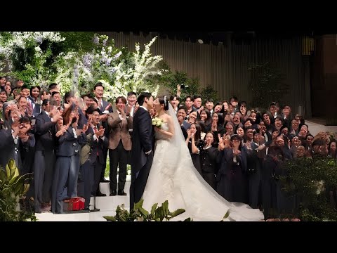 Live Wedding! Video Kim Woo Bin and Shi Min Ah  Doing Something Unexpected on Their Wedding Day
