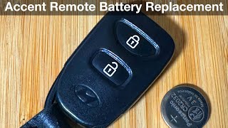 Easy Steps to Replace 2012-2017 Hyundai Accent Key Fob Battery