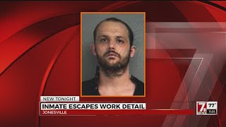 Search underway for escaped inmate in Union Co.