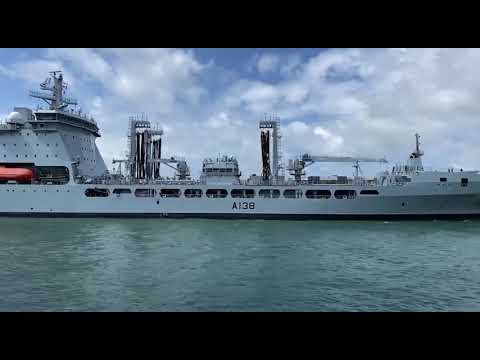 RFA Tidesurge (A138) Inbound - August 6, 2021 - Portsmouth, England
