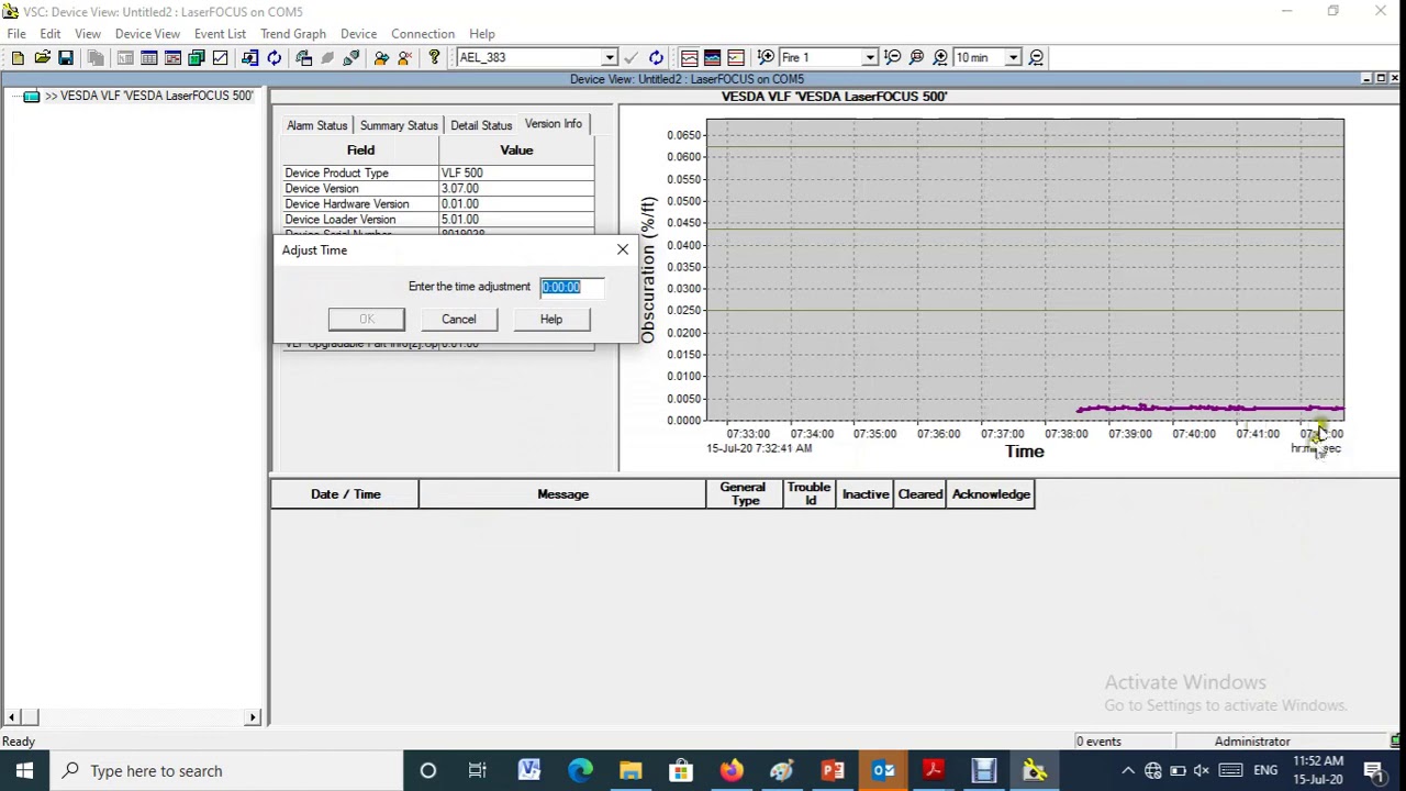 Xtralis - VESDA - VLF /VSC - Part-3- Adjust Time and System Parameters