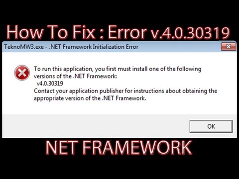 comment installer net framework