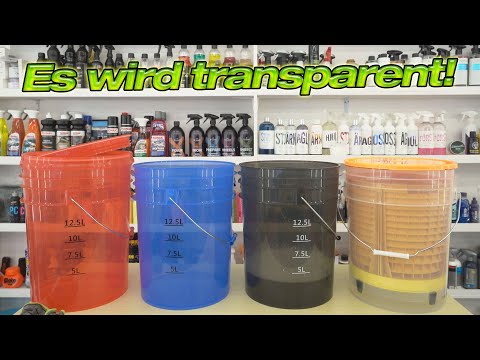 Das nächste Waschvideo kommt! Transparente Gallonen-Eimer für mehr Durchblick und Individualität!