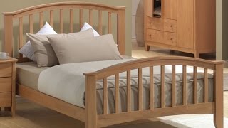 wooden double bed frame