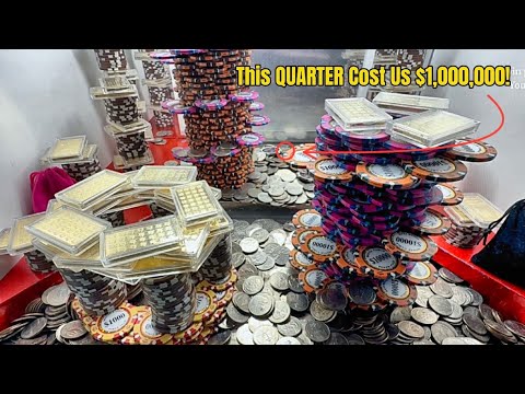 1 Quarter challenge high limit coin pusher