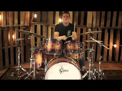 Gretsch Renown 4-Piece Drum Set (22/10/12/16) Satin Tobacco Burst image 3