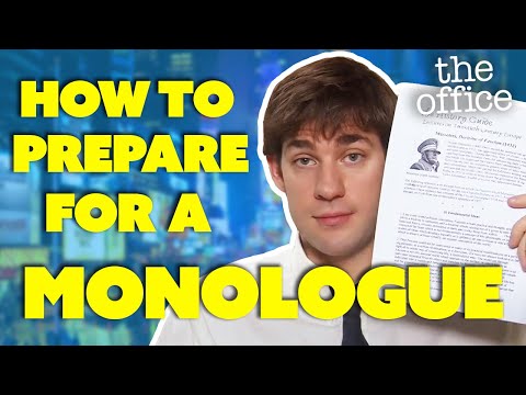 How To Prepare For a Monologue  - The Office US