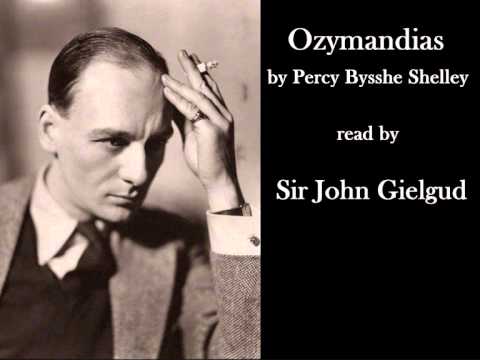 Ozymandias by Percy Bysshe Shelley read by John Gielgud