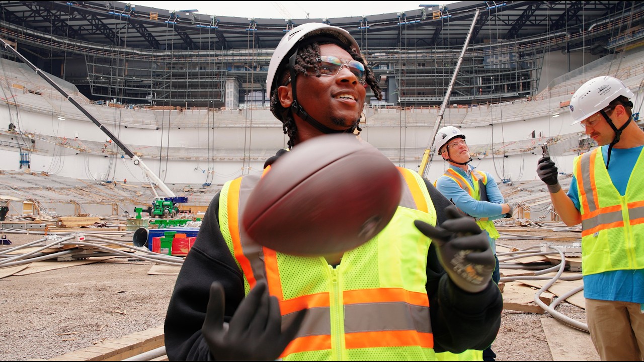 CAM WARD SEES THE FUTURE (TITANS NEW STADIUM TOUR)