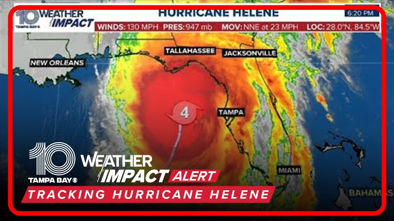 HURRICANE HELENE UPDATE: Storm intensifies into a Category 4 storm