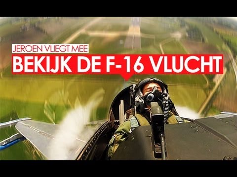 Jeroen Heiliegers vliegt in een F-16 // Q-music