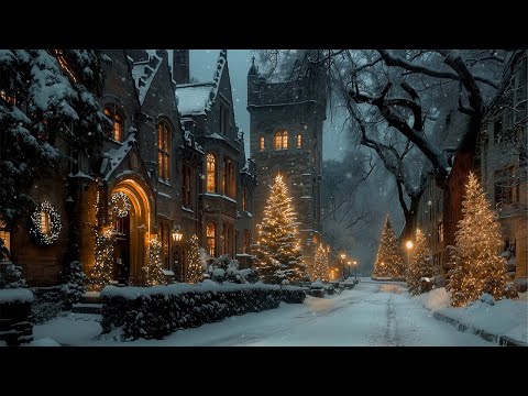 Victorian Cathedral in Nostalgic Christmas Ambience | Melancholy Piano | Dark Academia Winter Music