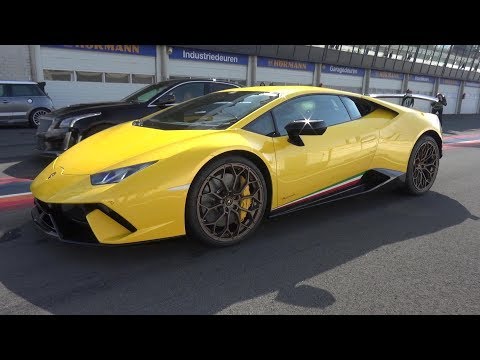 Lamborghini Huracán Performante LP640-4 - LOUD Accelerations, Fly By and Downshifts!