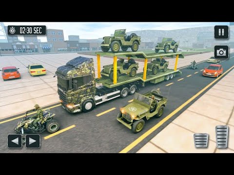 Army Vehicle Cargo Transport Simulator | Jeep Parking