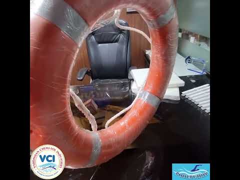 Orange safety lifebuoy rings